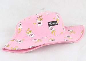 Cap Banana Print Yellow Hat