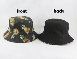 Cap Banana Print Yellow Hat