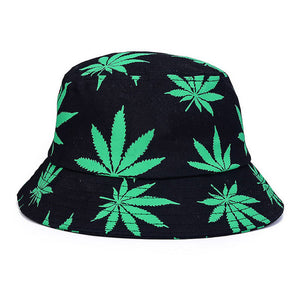 Hip Hop Cap Maple Leaf Panama Bucket Hat